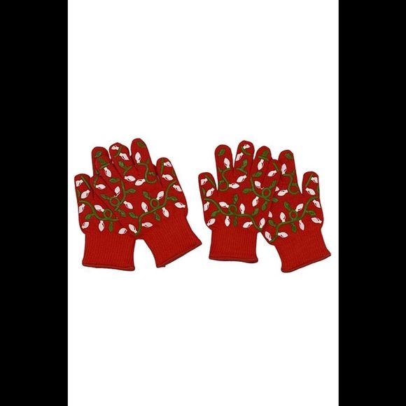 Temp-tations 2-pack Oven Safe Gloves Holiday Lights - Picture 1 of 1